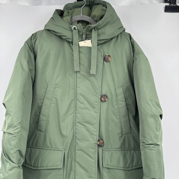 Universal Thread Olive Green Women's Long Parka Jacket Size Large - Picture 3 of 9